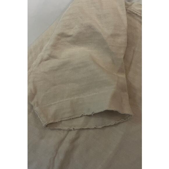 JAMES PERSE Crew Neck Shirt Size 2 - Off White - 100% Cotton Made in the USA - Picture 4 of 7